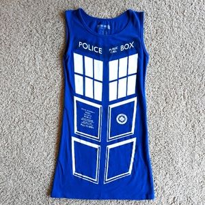 Doctor Who TARDIS Dress Blue Cosplay Small